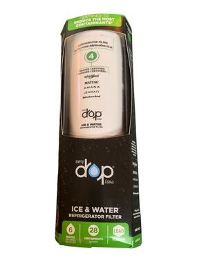 New Everydrop‎ by Whirlpool Ice and Water Refrigerator Filter 4 EDR4RXD1